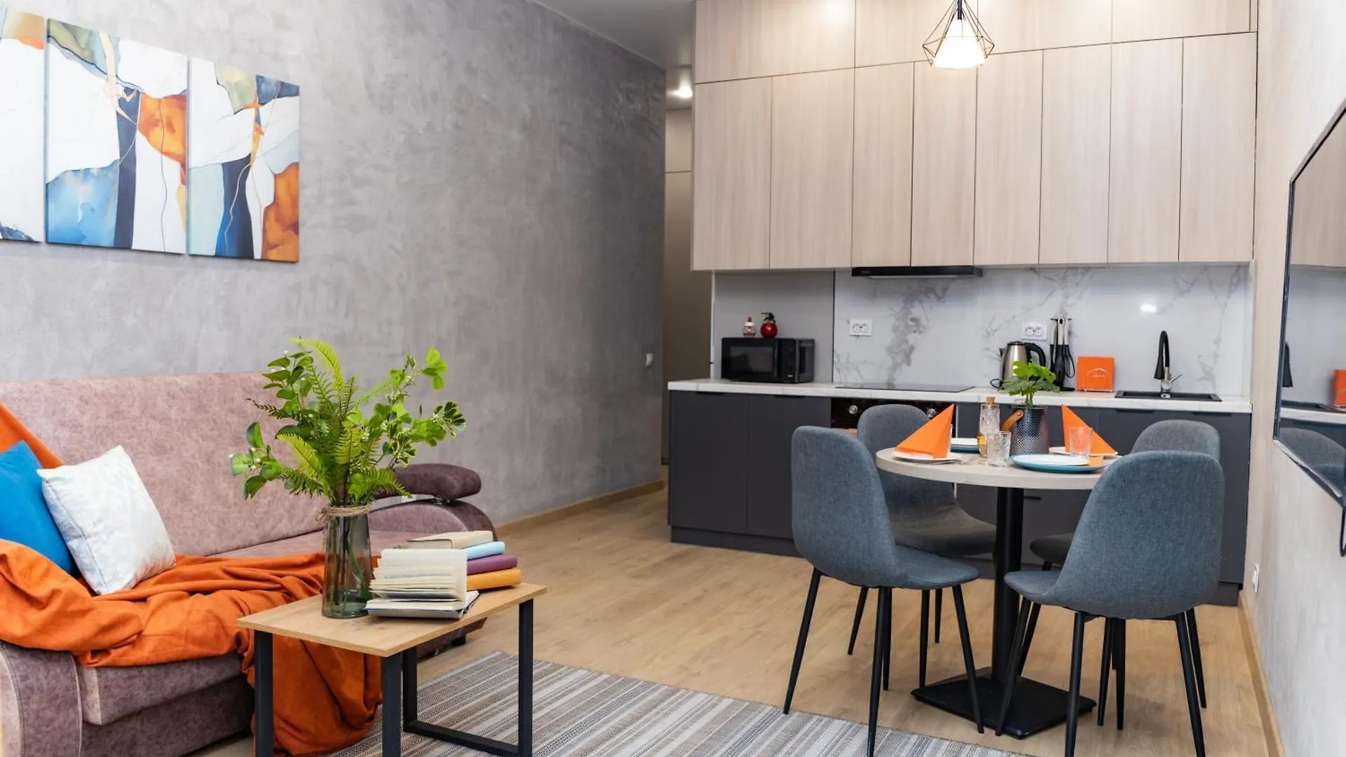 Жк Fourseasons Красивая 1-Комнатная Квартира Рядом С Mega Almaty Apartment